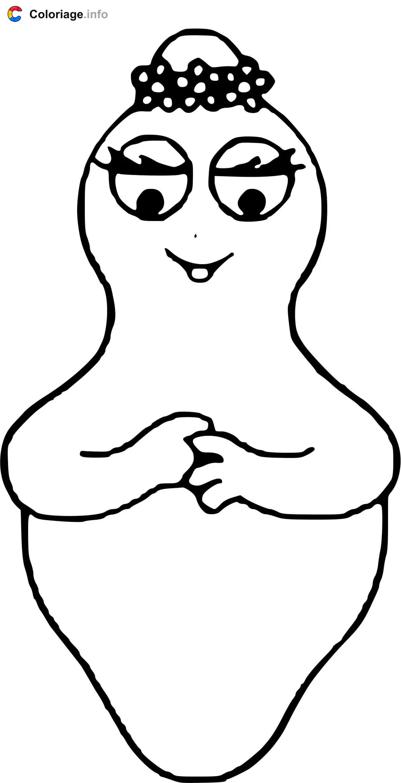 Barbamama coloring page to print