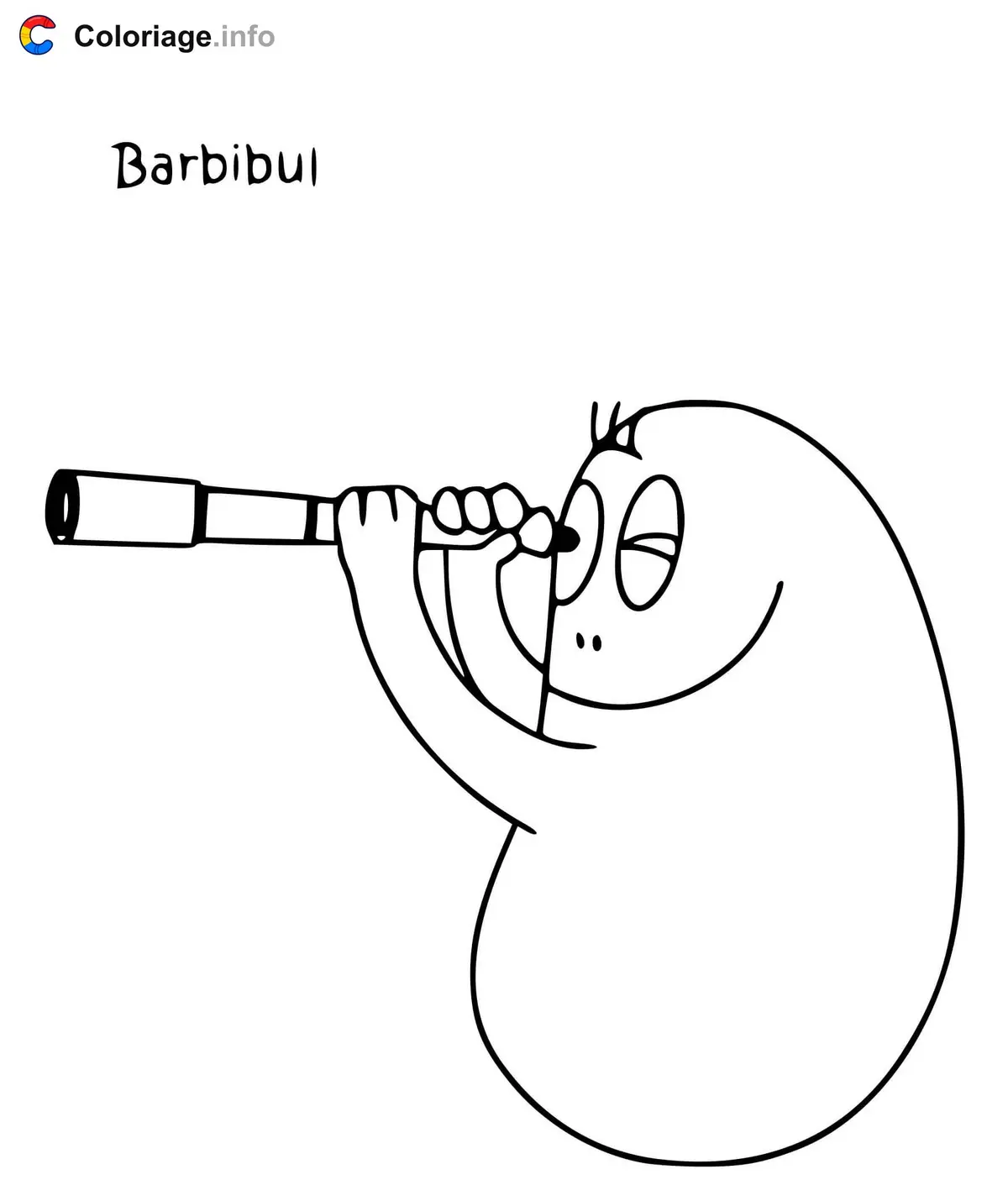 Coloriage Barbibul - Barbapapa à imprimer