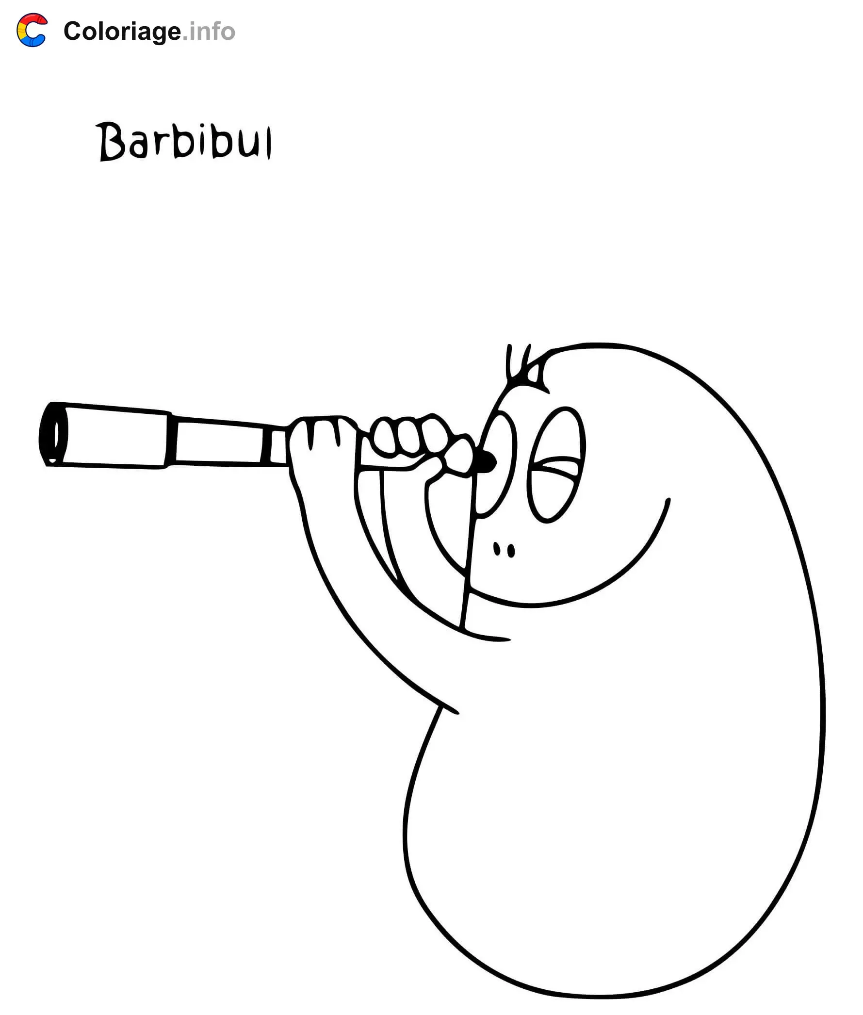 Barbibul coloring page to print