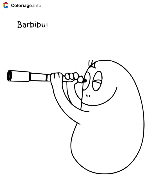 Coloriage Barbibul - Barbapapa à imprimer