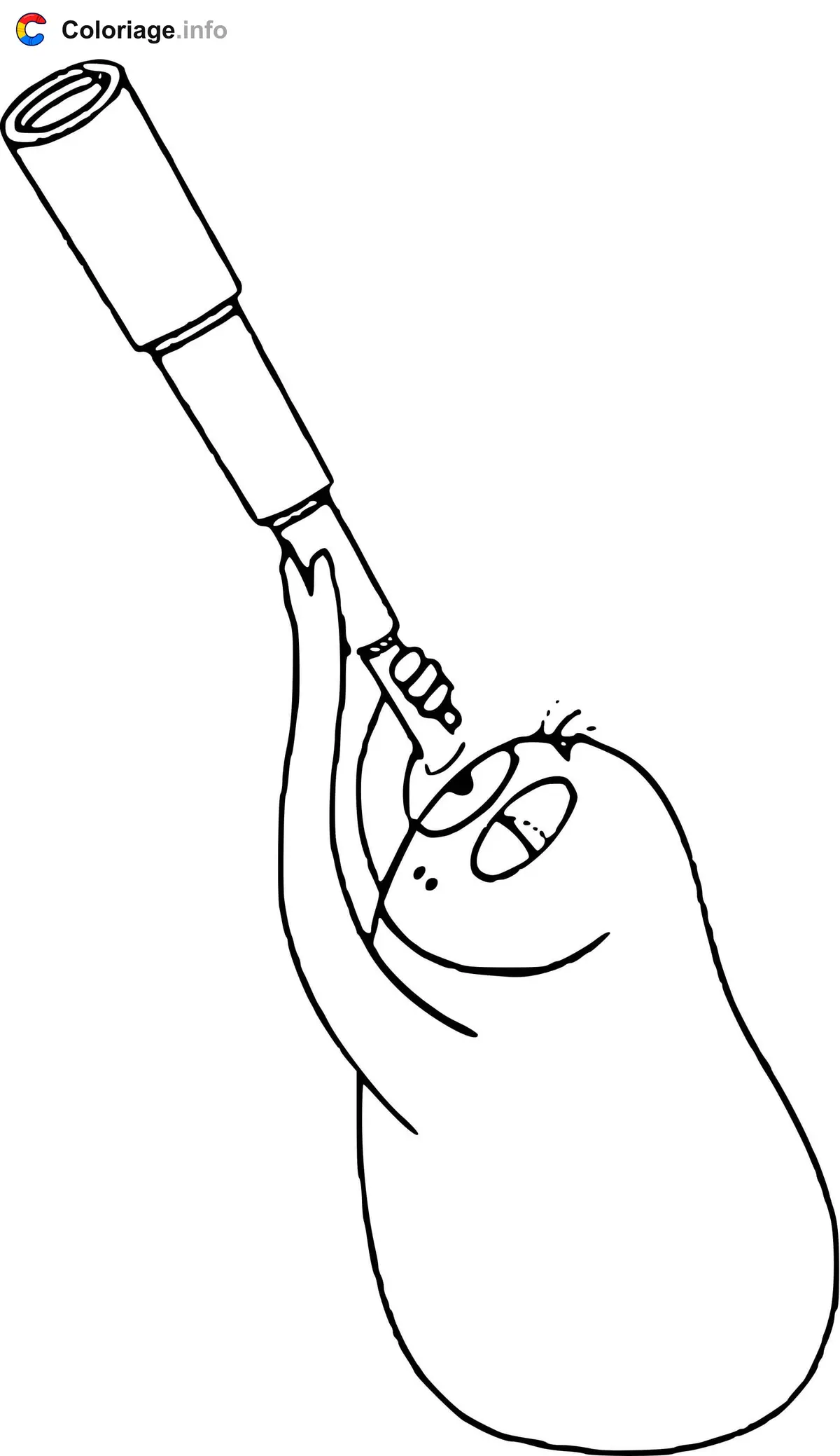 Ausmalbild Barbibul der Wissenschaftler – Barbapapa Ausmalbilder zum Ausdrucken