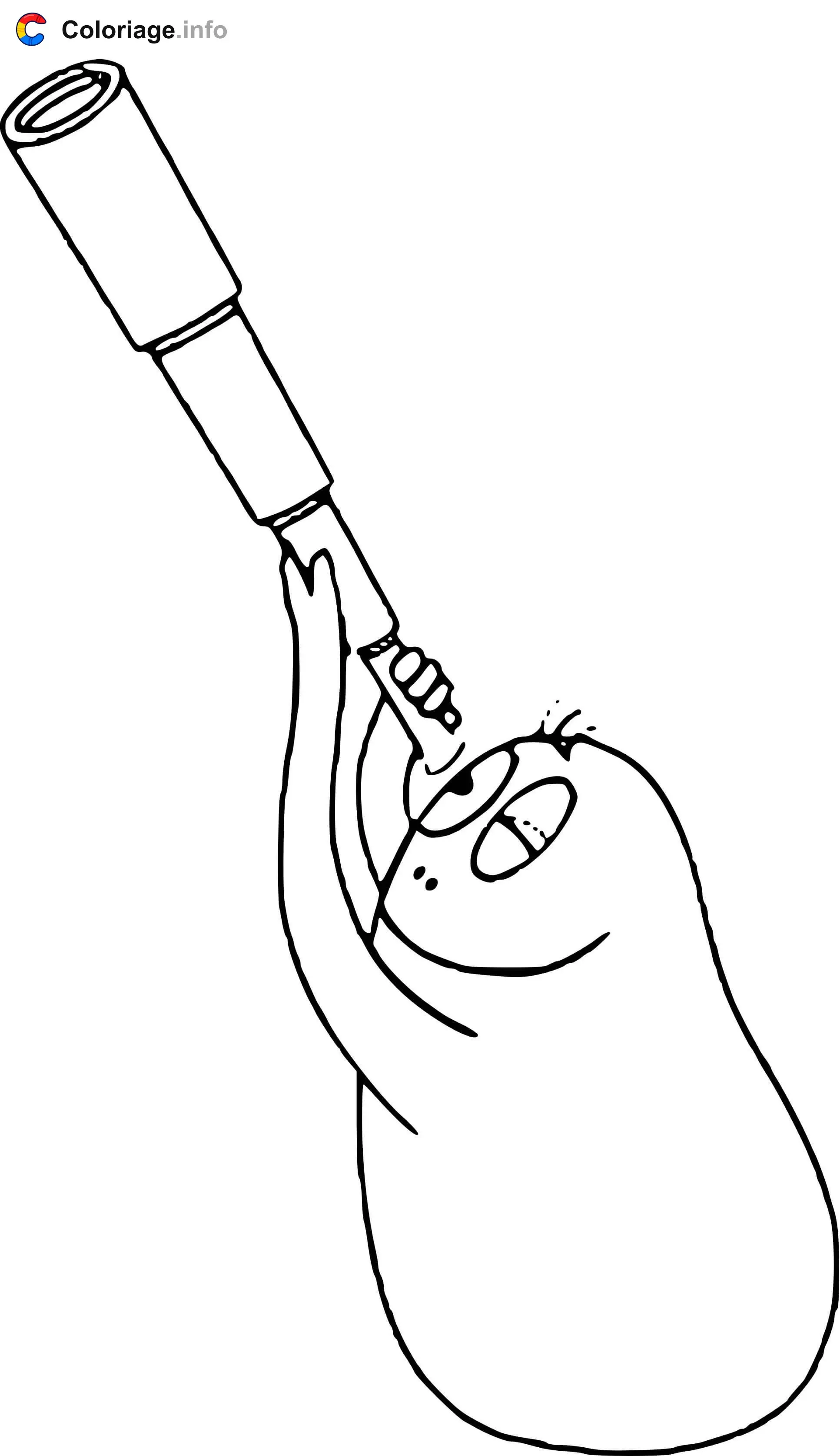Barbibul the Scientist coloring page to print