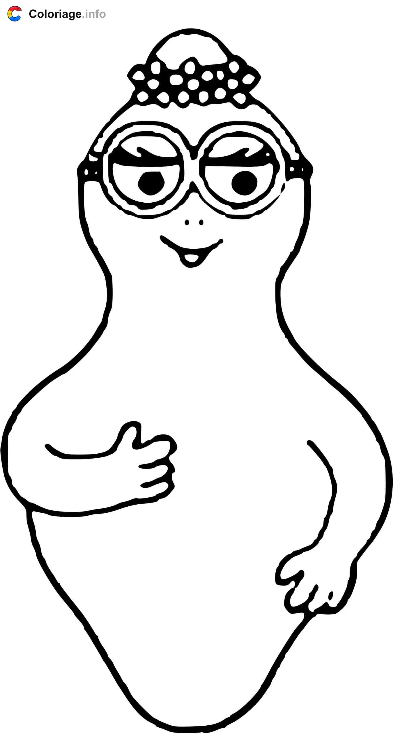 Barbotine coloring page to print
