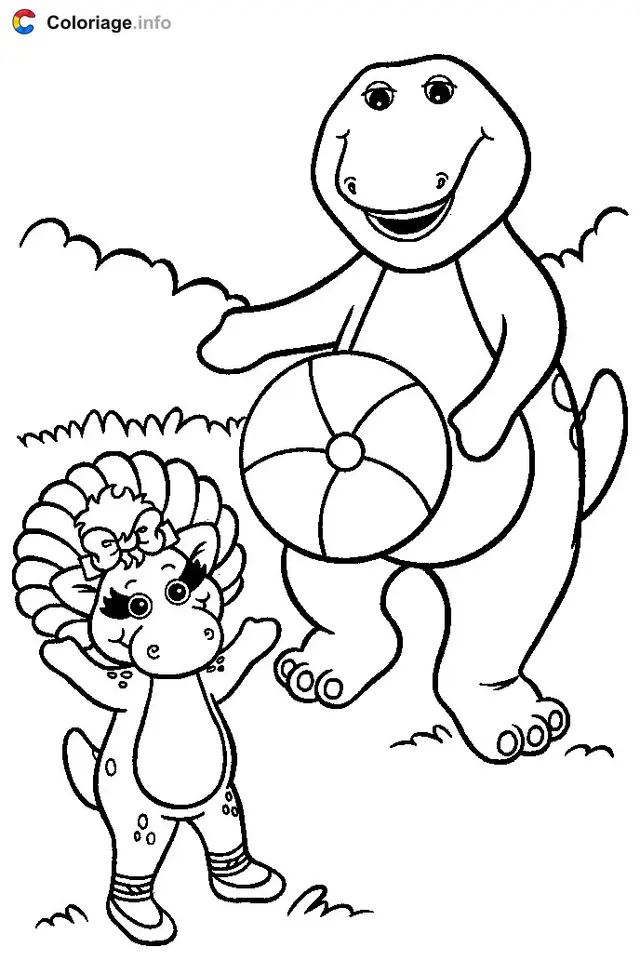 Ausmalbild Barney Ausmalbild 013 zum Ausdrucken
