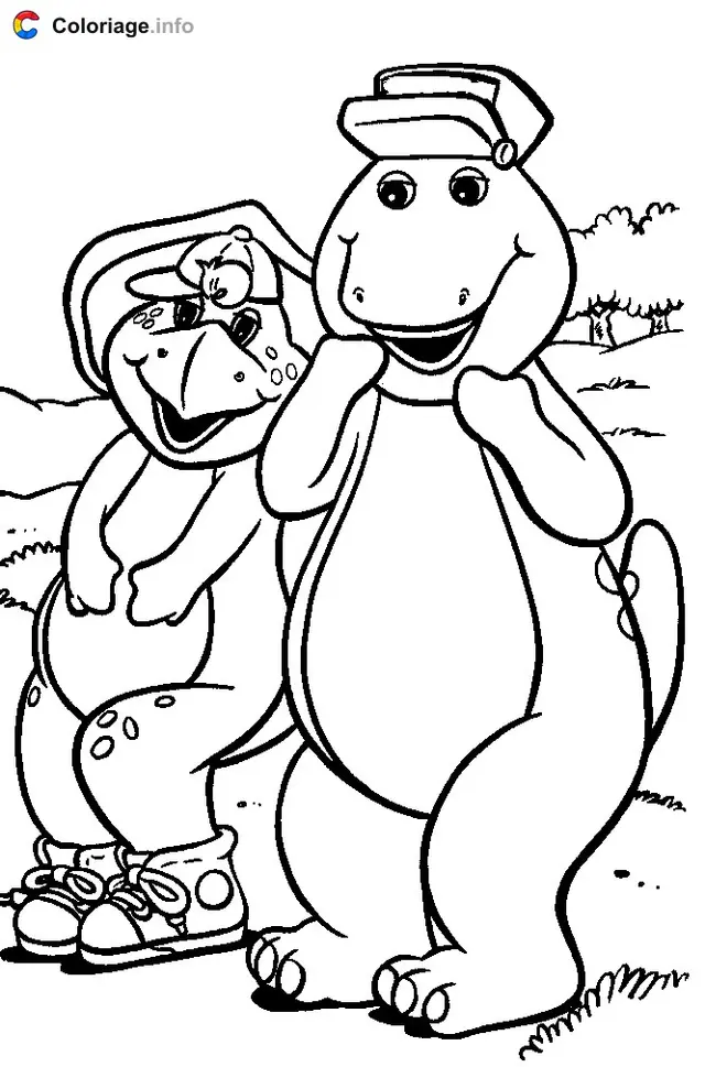 Ausmalbild Barney Ausmalbild 016 zum Ausdrucken