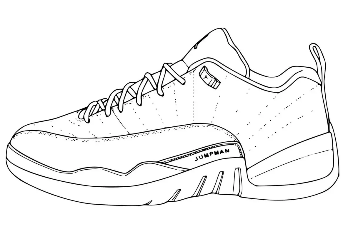 Disegno di Basket NBA Jordan Jumpman da stampare