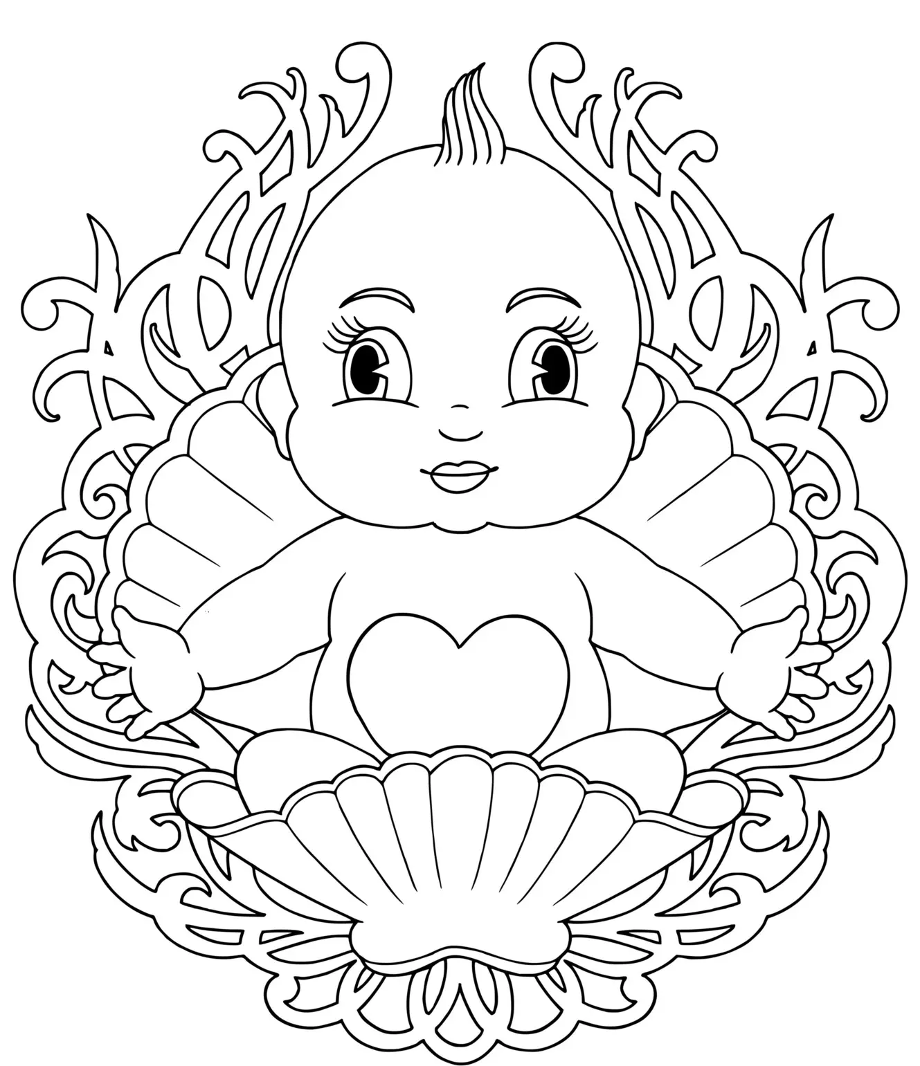 Coloriage Bébé 18 Mois - Bébé à imprimer