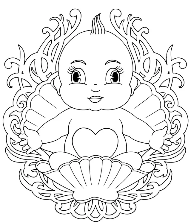 Coloriage Bébé 18 Mois - Bébé à imprimer