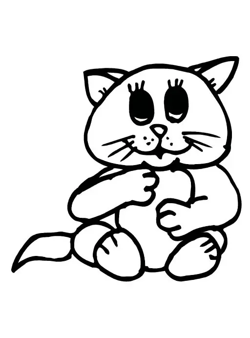 Coloriage Bébé Chat - Animaux à imprimer