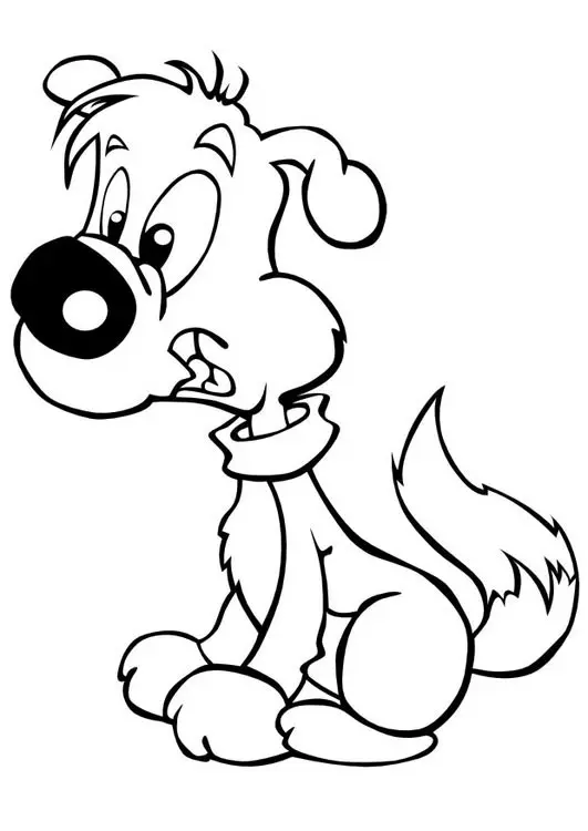 Coloriage Bébé Chien - Bébé à imprimer
