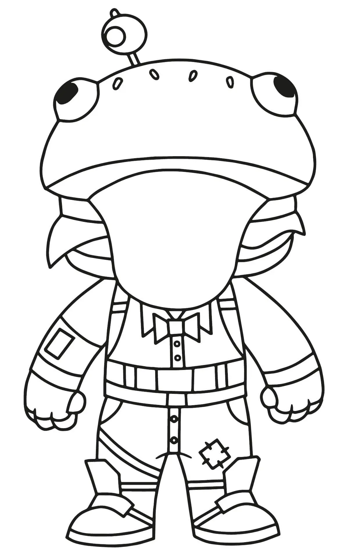 Beef Boss Hamburger coloring page to print