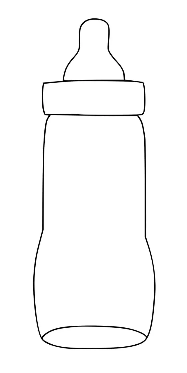 Coloriage Biberon - Maternelle à imprimer