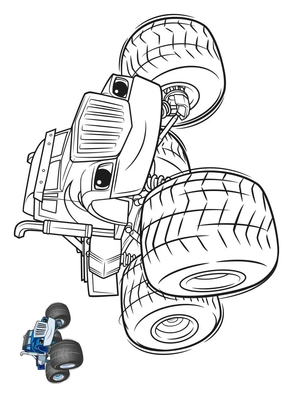 Coloriage Blaze Monster Crusher - Blaze et les Monster Machines à imprimer