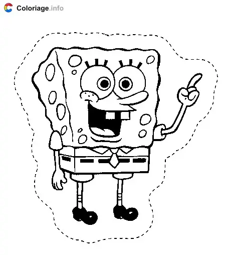 Coloriage Bob l eponge 003 - Bob l'éponge à imprimer