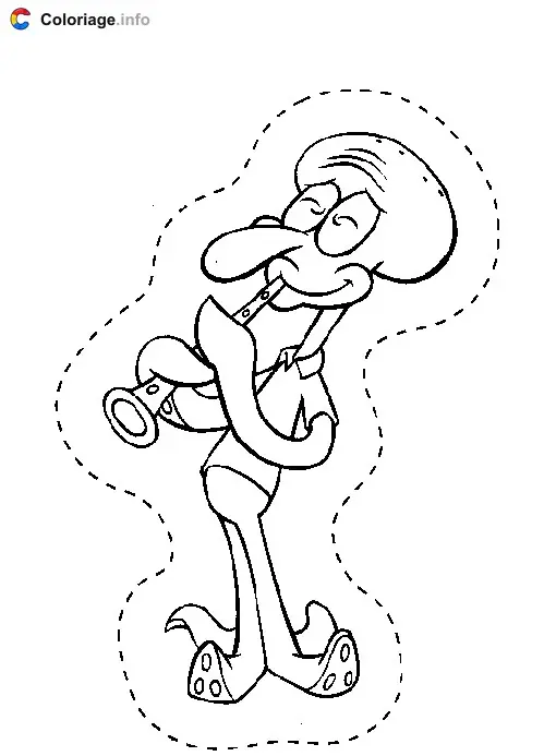 SpongeBob SquarePants Adventure coloring page to print