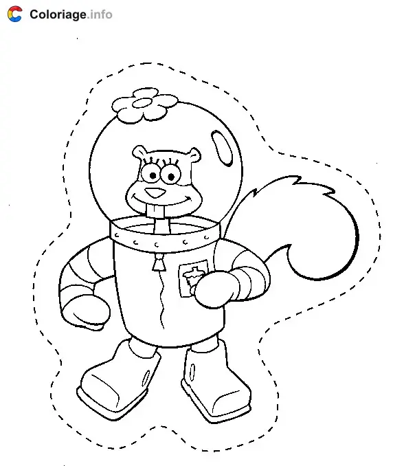 SpongeBob SquarePants Adventure coloring page to print