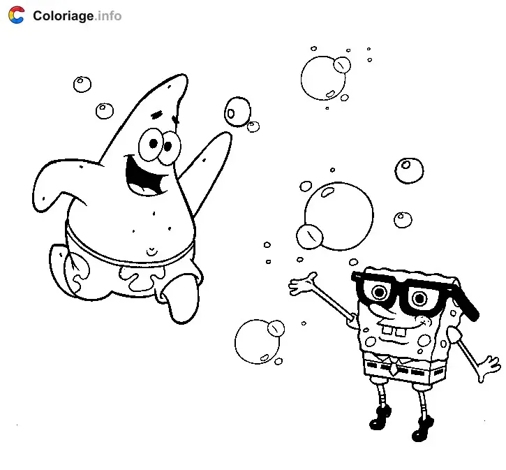 SpongeBob SquarePants Adventure coloring page to print
