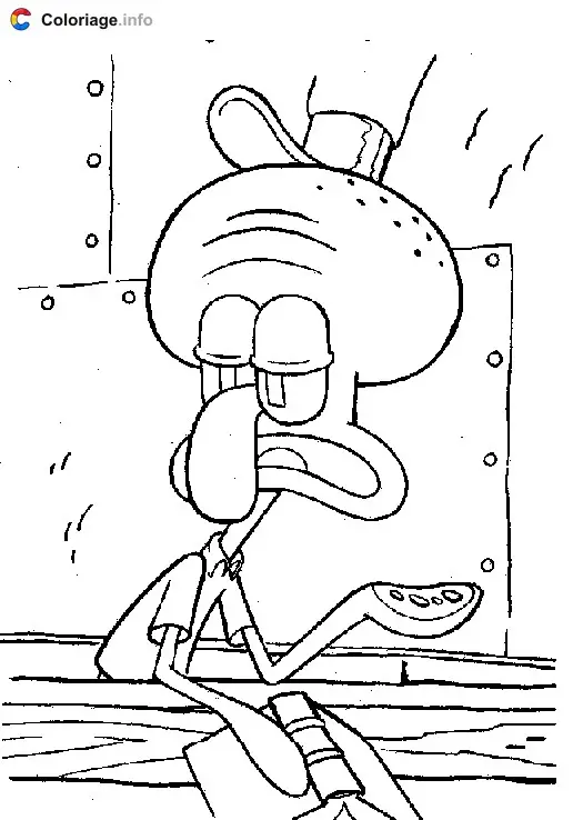 SpongeBob SquarePants Adventure coloring page to print