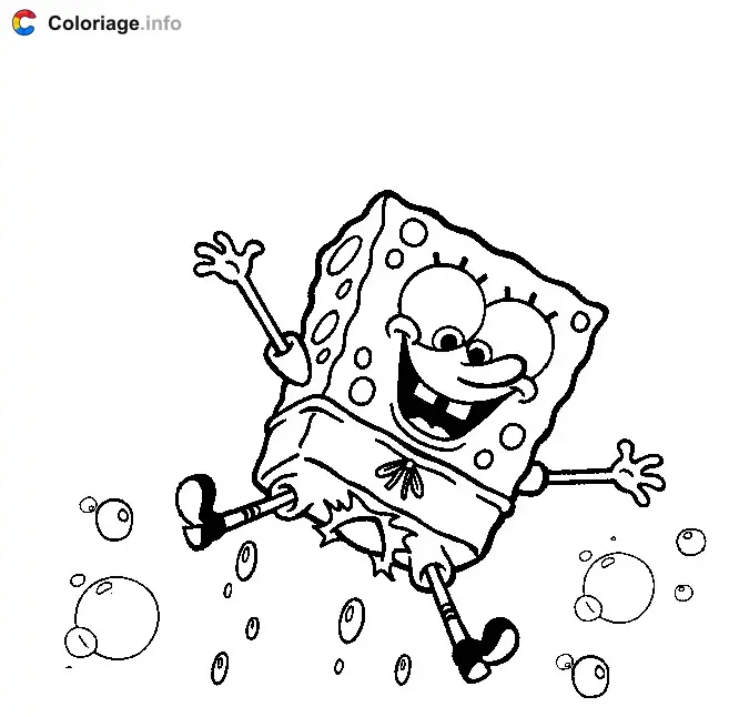 SpongeBob SquarePants Adventure coloring page to print