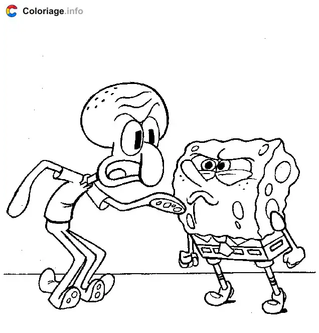 SpongeBob SquarePants Adventure coloring page to print