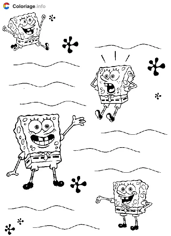 Coloriage Bob l eponge 016 - Bob l'éponge à imprimer