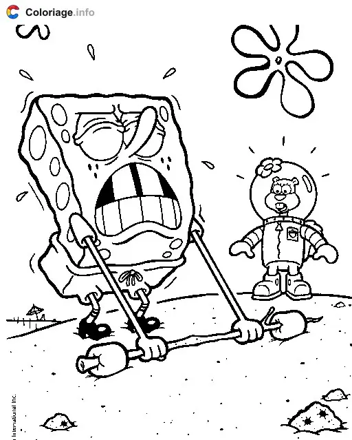 Coloriage Bob l eponge 017 - Bob l'éponge à imprimer