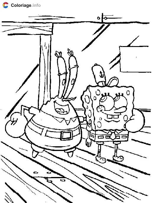 Coloriage Bob l eponge 018 - Bob l'éponge à imprimer
