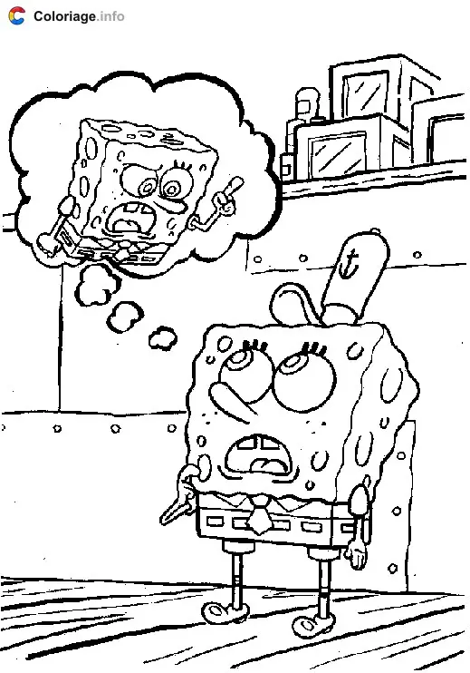 Coloriage Bob l eponge 019 - Bob l'éponge à imprimer