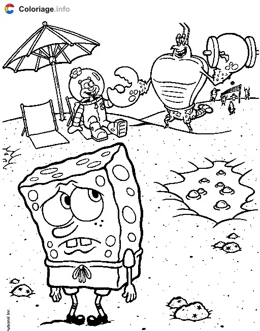 Coloriage Bob l eponge 020 - Bob l'éponge à imprimer