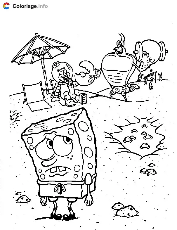 Coloriage Bob l eponge 026 - Bob l'éponge à imprimer