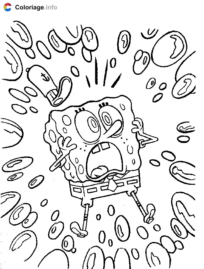 SpongeBob SquarePants Adventure coloring page to print