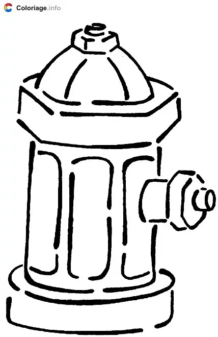 Fire Hydrant coloring page to print