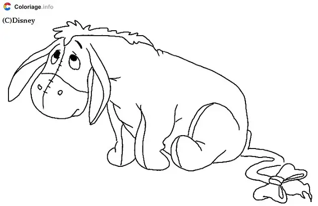 Coloriage Bourriquet en dessin - Bourriquet à imprimer