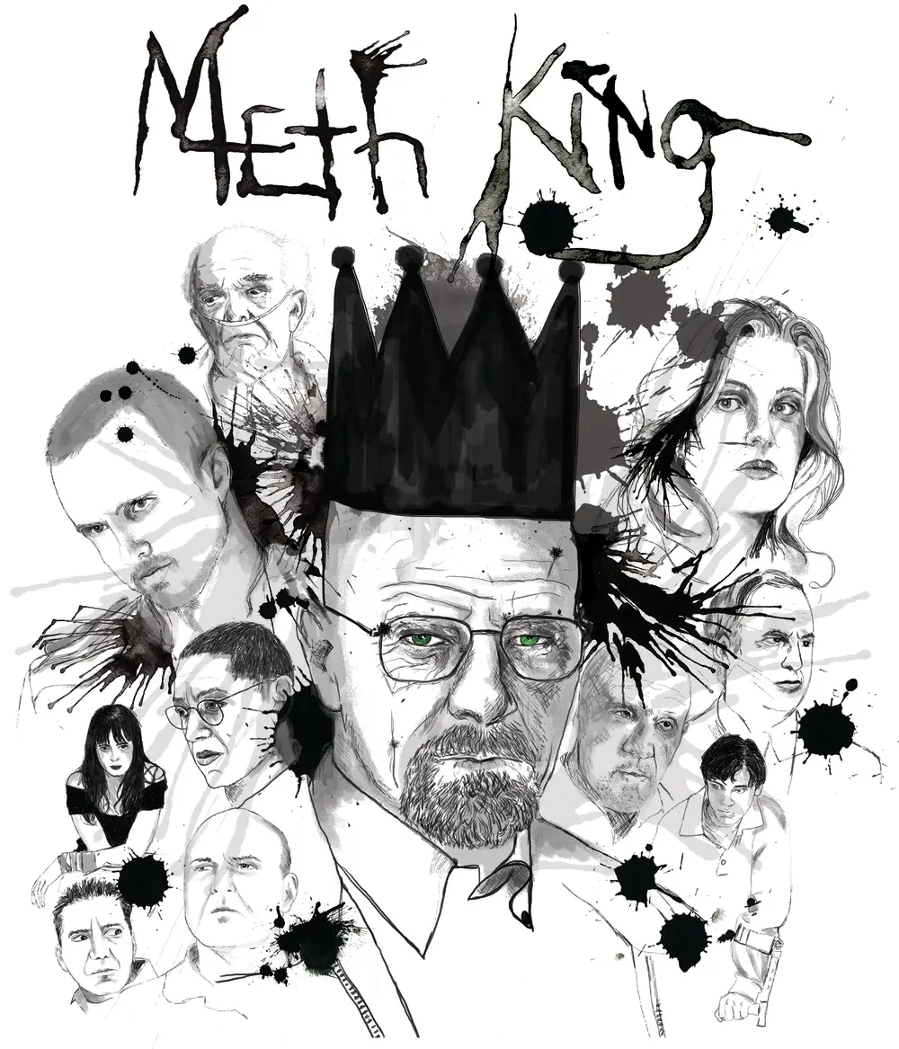 Breaking Bad Illustration Sketch coloring page to print