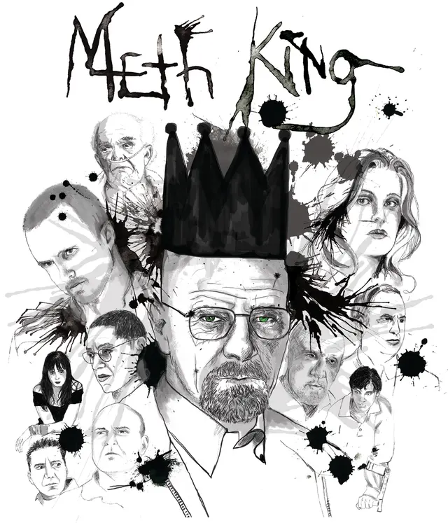 Dibujo de Breaking Bad – Ilustración Sketch para colorear
