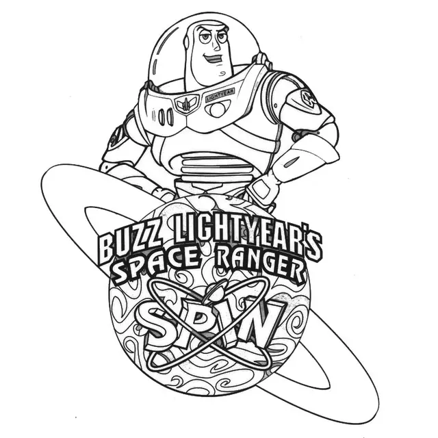 Buzz Lightyear coloring page to print