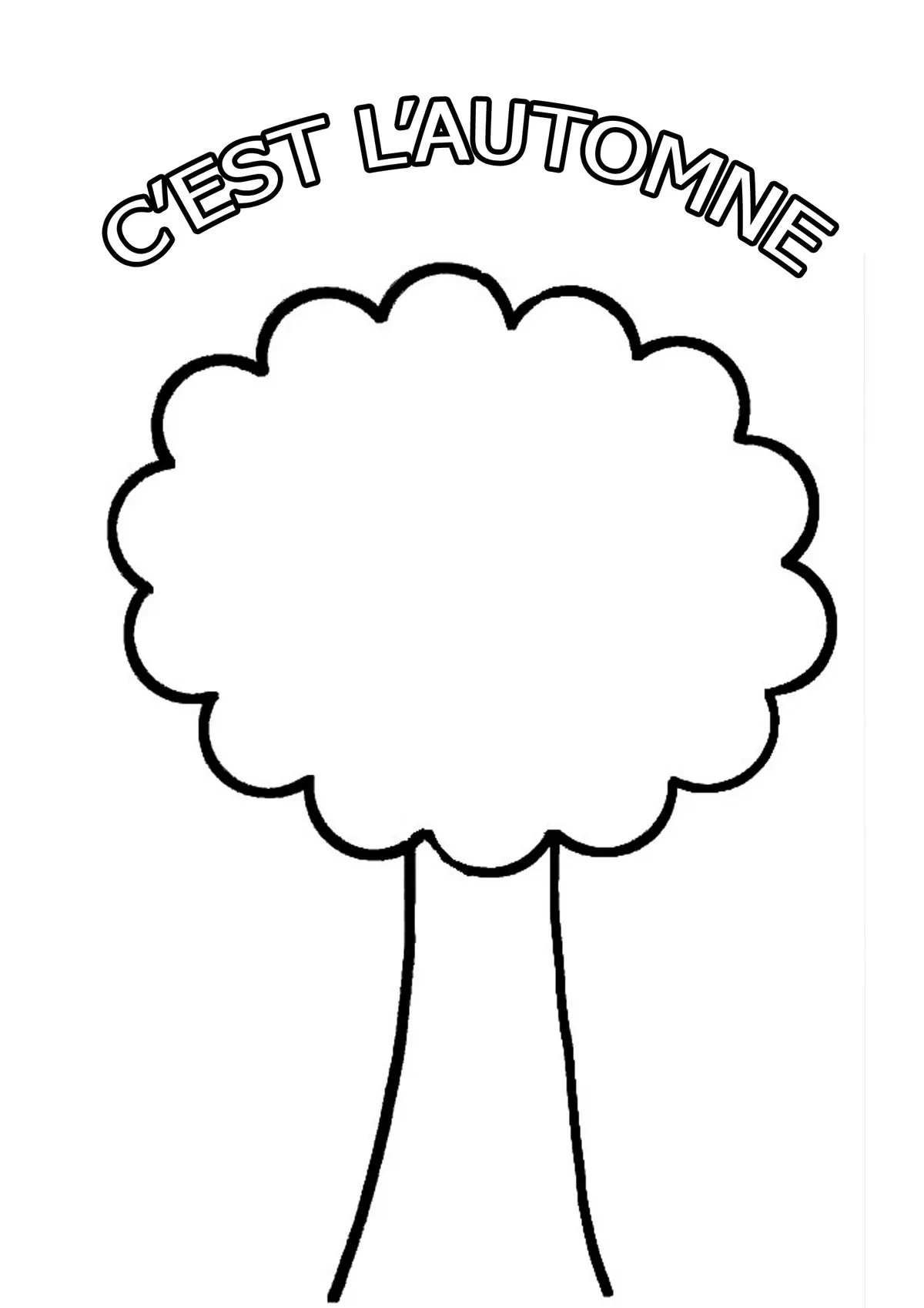 It's Fall! coloring page to print