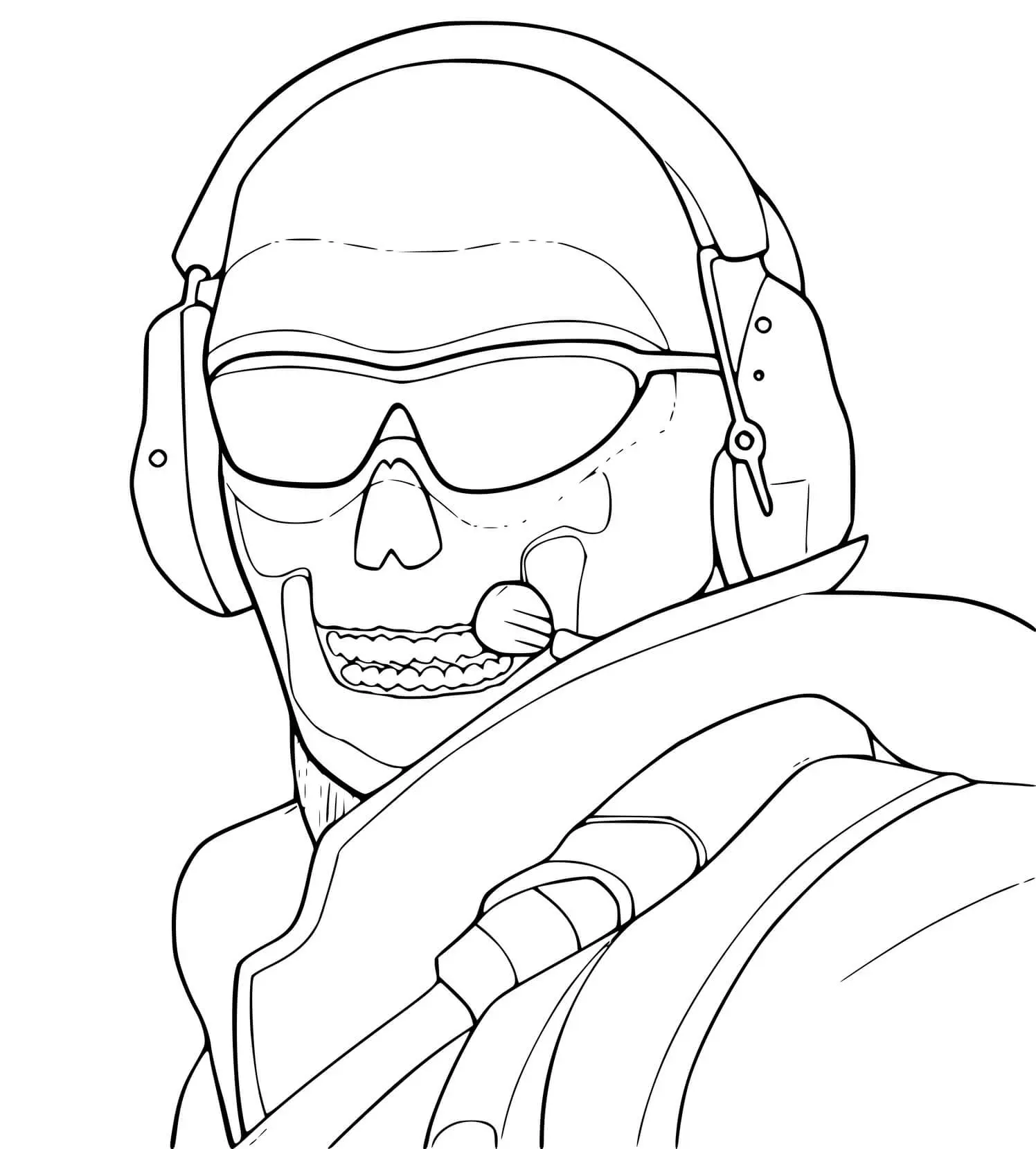Coloriage Soldat Call of Duty Black Ops 4 en action - Call of duty à imprimer