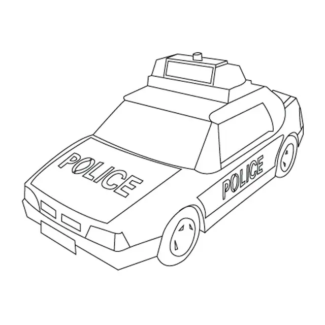 Coloriage Camion De Police - Garçon à imprimer