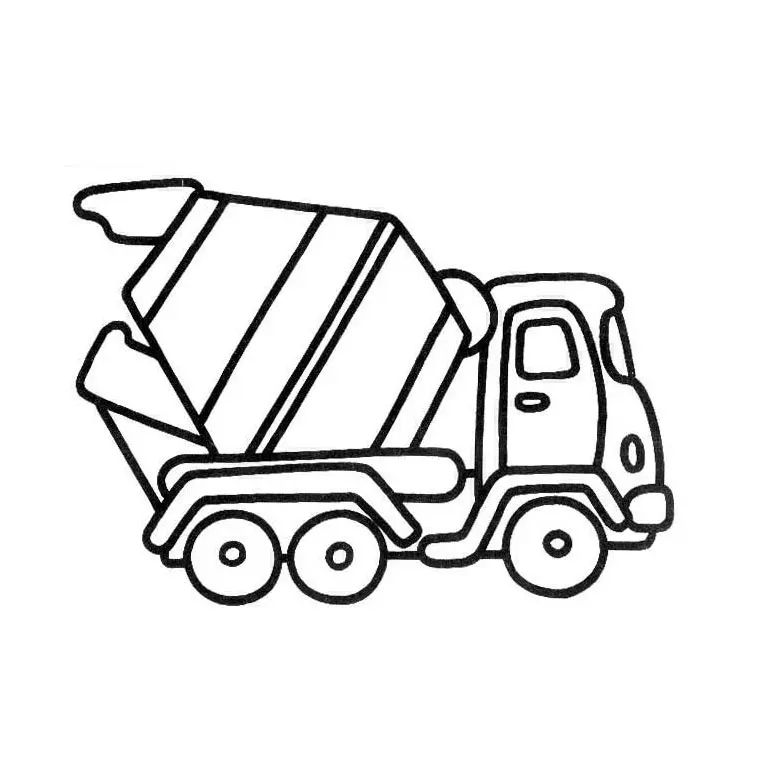 Coloriage Camion Mercedes - Garçon à imprimer