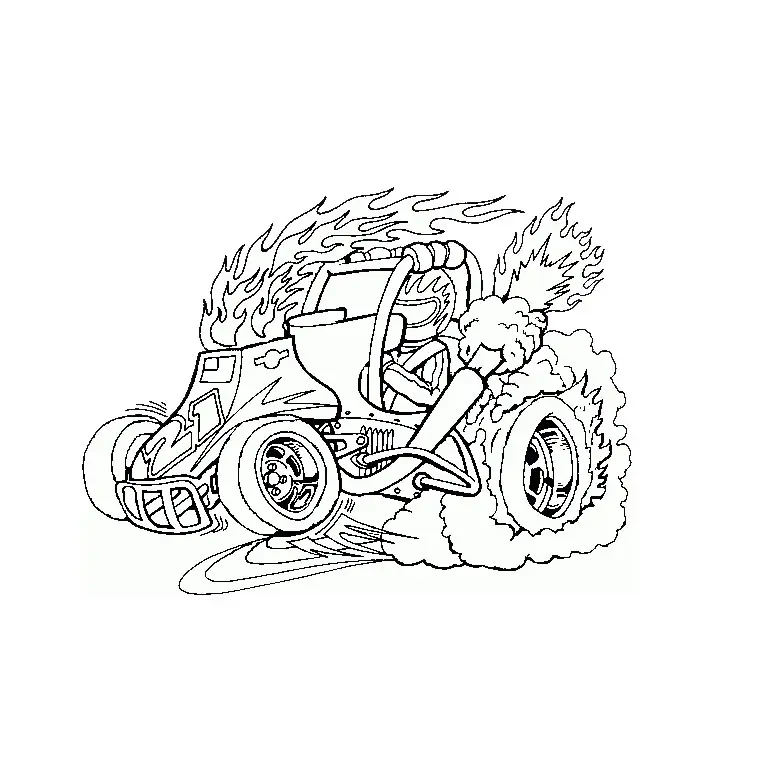 Car Carrier Truck coloring page to print