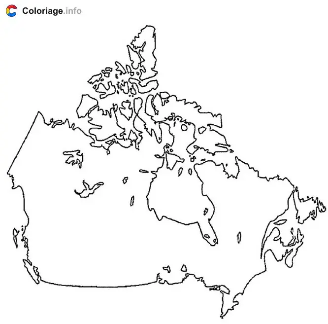 Canada coloring page to print