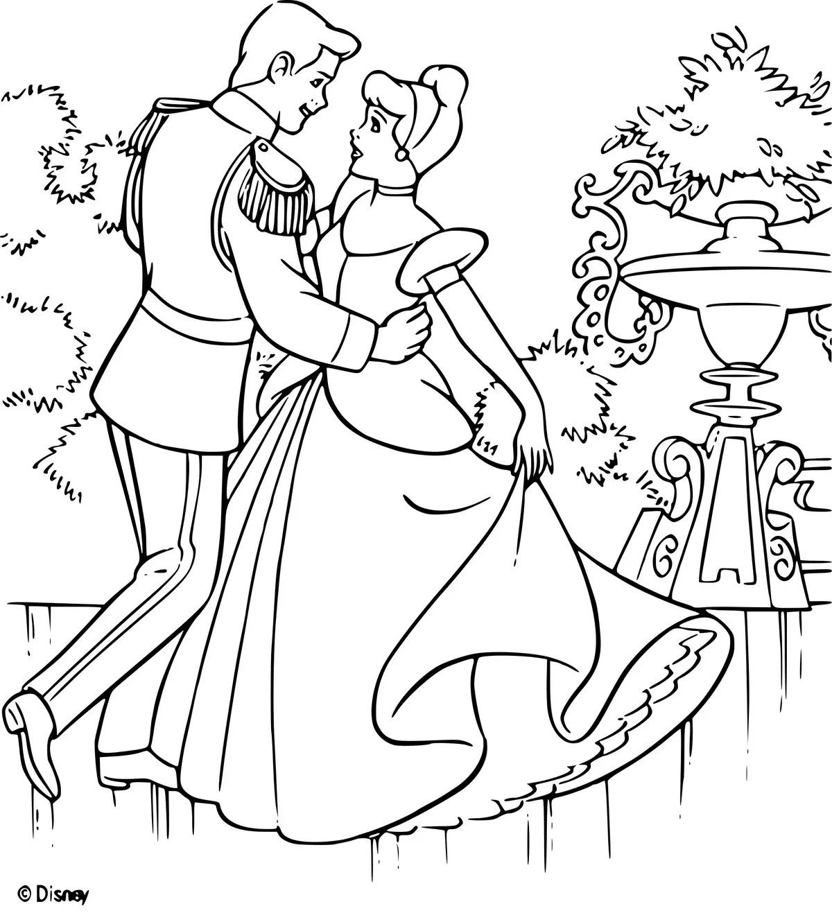 Kleurplaat Assepoester 2 – Een Prinsessenleven Disney om te printen