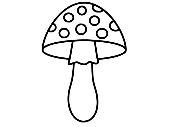 Coloriage Champignon Volvaire Gluante - Champignon à imprimer