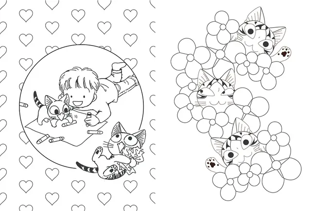 Coloriage Chat Chi Ze Colorie Planche - Chat à imprimer