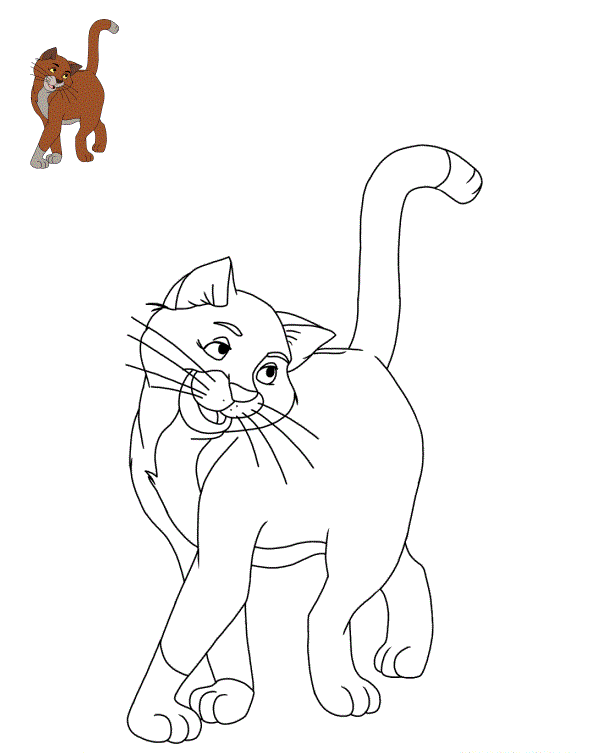 Coloriage Chat Thomas Omalley Aristochats - Aristochats à imprimer