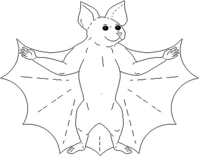 Coloriage Chauve Souris - Halloween chauve souris à imprimer