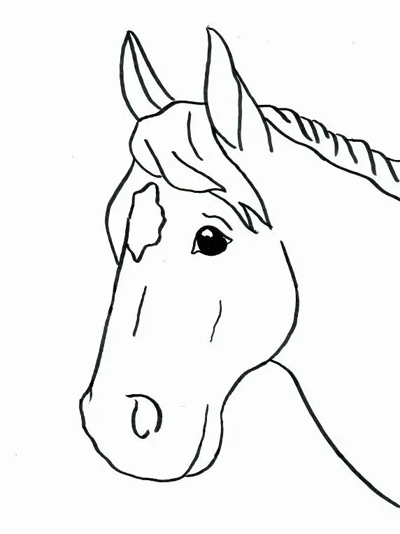 Majestic Galloping Horse coloring page to print