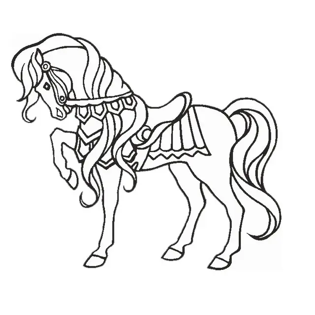 Coloriage Cheval Magique - Cheval à imprimer