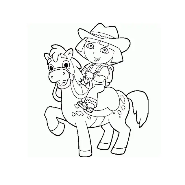 Coloriage Cheval Poney - Poney à imprimer